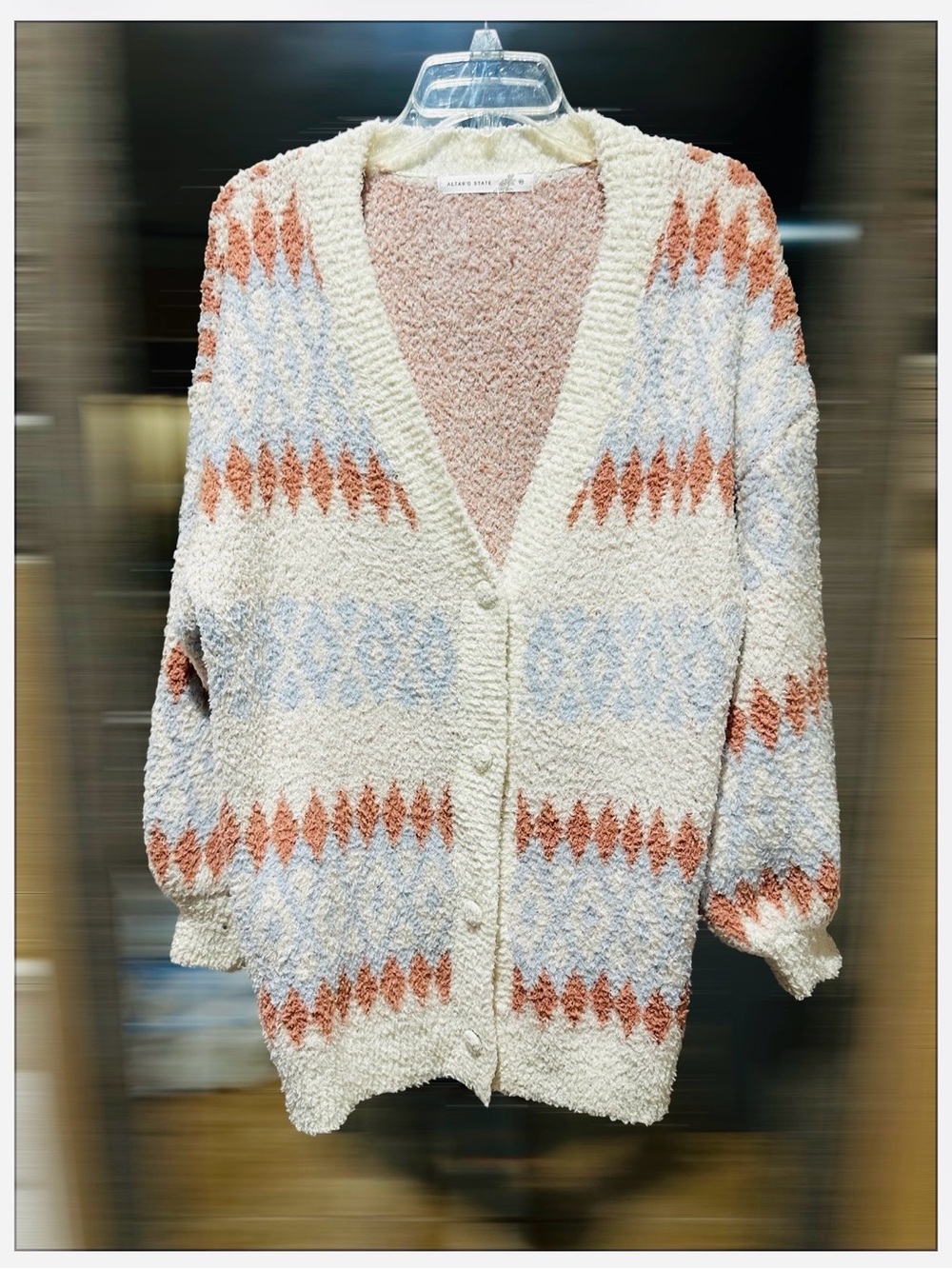 Altar'd State Women's Oversized Cardigan Sweater V-Neck - Size M